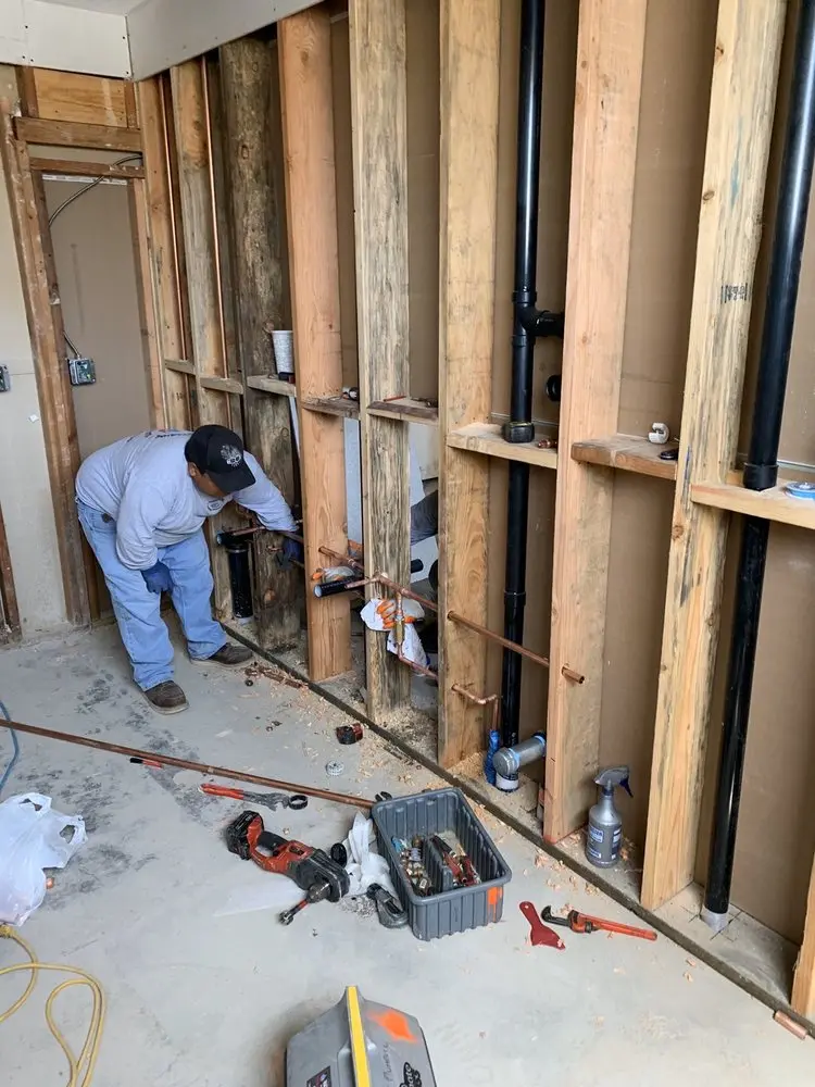 Commercial rough-in plumbing for Gas Line Repair in Glenridge